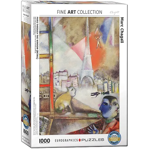 Eurographics Puzzle Fine Art Collection Marc Chagall - Paris Through the Window (Detail) - 1000 Teile