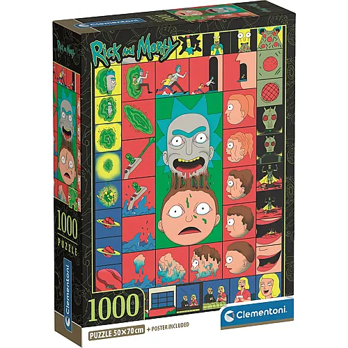 Clementoni Puzzle Rick & Morty 3 - 1000 Teile