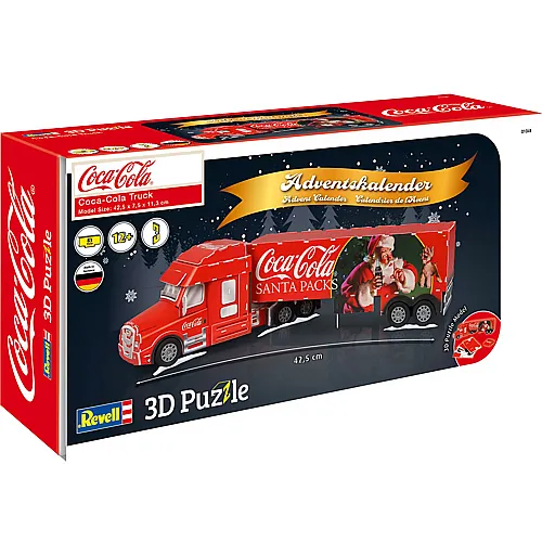 Adventskalender 3D Puzzle Coca Cola Truck