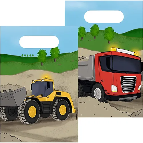 Papiert�ten Baustelle - 8 Teile