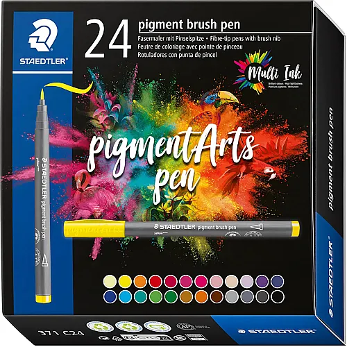 Staedtler Pigment Brush Pen - 24 Teile