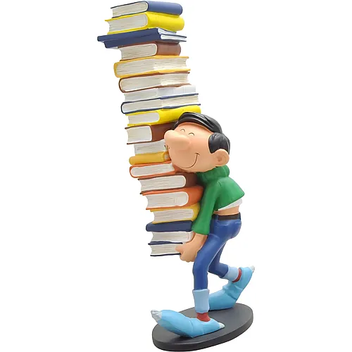 Plastoy Gaston mit B�cherstapel