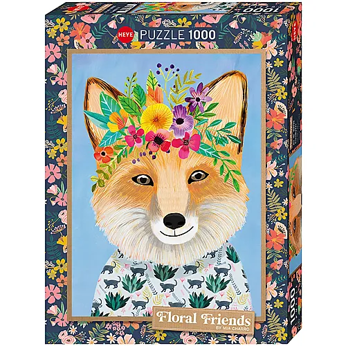 HEYE Puzzle Floral Friends Friendly Fox (1000Teile)