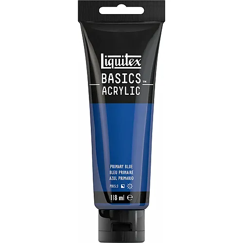 Liquitex Lqx Basics Acrylfarbe 118ml Tube Prim�rblau