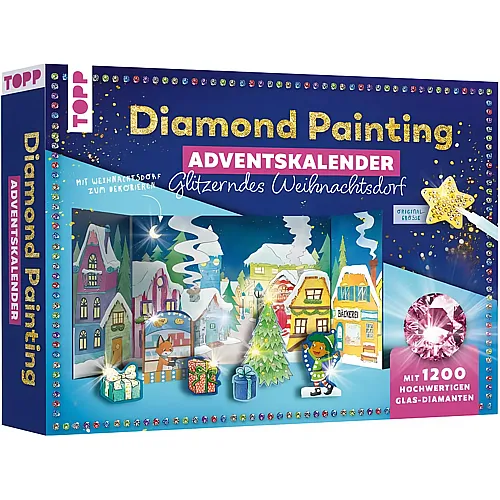 Diamond Painting Adventskalender Glitzerndes Weihnachtsdorf
