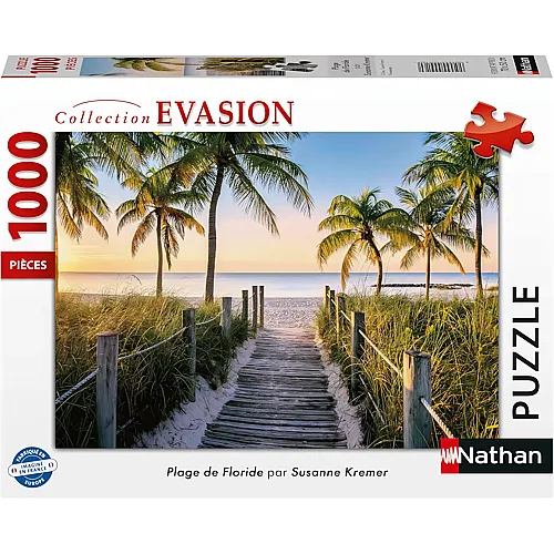 Nathan Puzzle Collection Evasion Strand von Florida - 1000 Teile