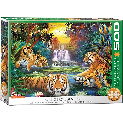 Ein Tigers Garten Eden - 500 Teile
