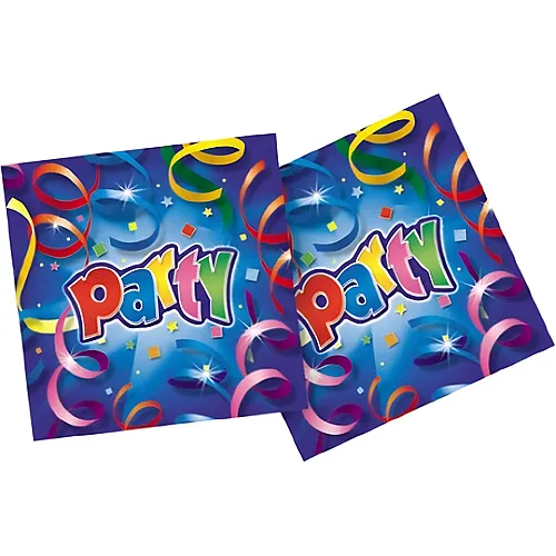 Procos Party Streamers Prismatic - 20 Papierservietten (2-lagig) 33x33cm