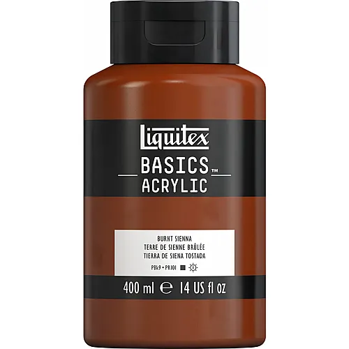 Liquitex Lqx Basics Acrylfarbe 400ml Flasche Siena Gebrannt