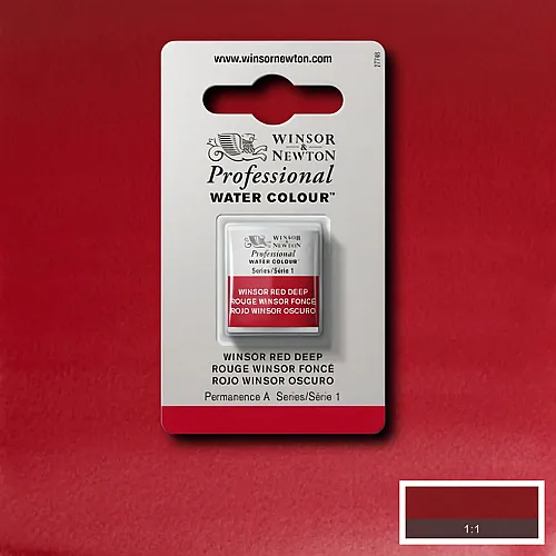 Winsor & Newton W&n Prof. Water Colour 1/2 N�pfchen Winsorrot Dunkel