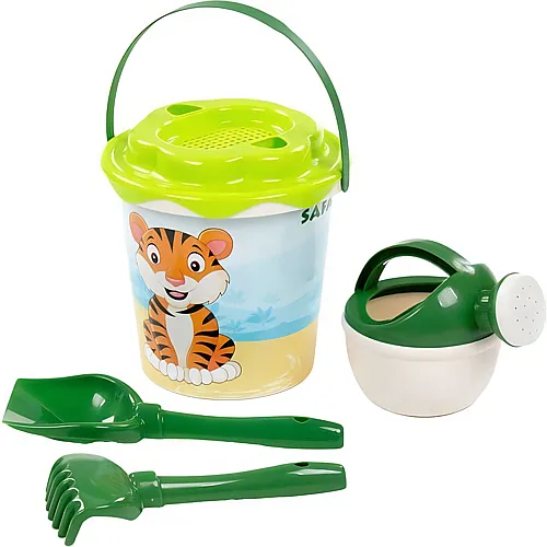 Cavallino Toys Safari XL Eimerset mit Gie�kanne Gr�n - 5 Teile