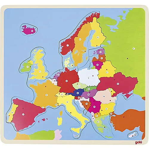 Goki Puzzle Europa (35Teile)