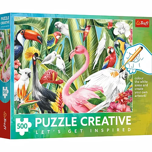 Creative Paradiesv�gel zum Selbstausmalen - 500 Teile