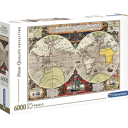 Clementoni Puzzle High Quality Collection Antique Nautic Map (6000Teile)