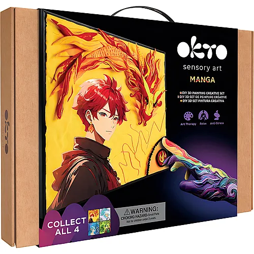 Okto 3D Gem�lde Manga Feuer