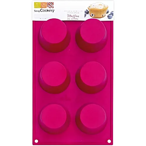 ScrapCooking 6er Silikonbackform Muffins