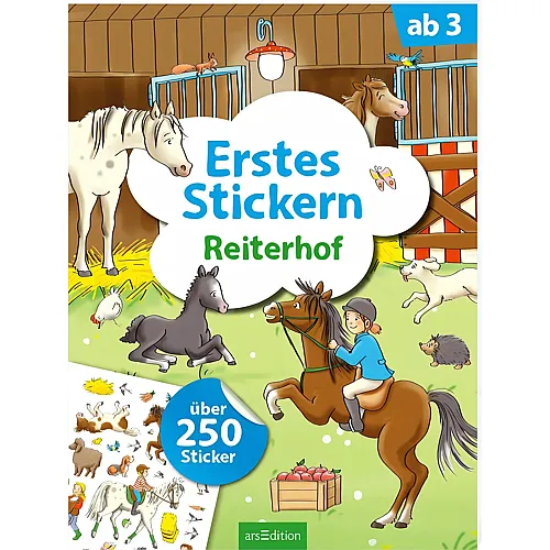 Erstes Stickern  Reiterhof