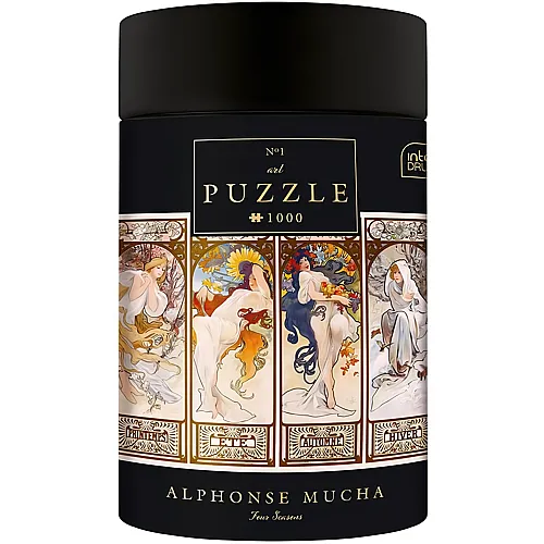 Vier Jahreszeiten - Alphonse Mucha - 1000 Teile