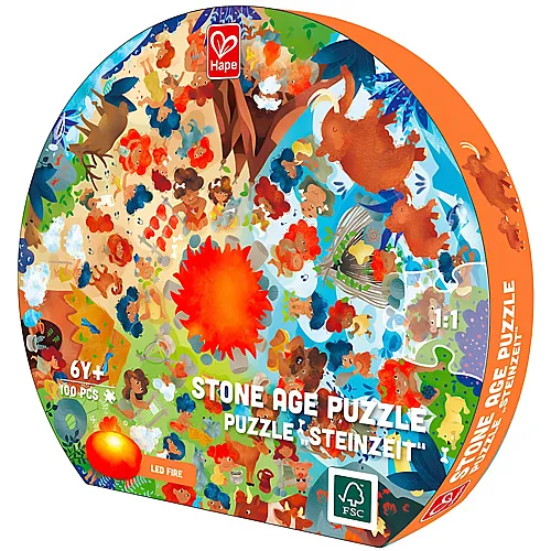 Hape Puzzle Steinzeit (100Teile)