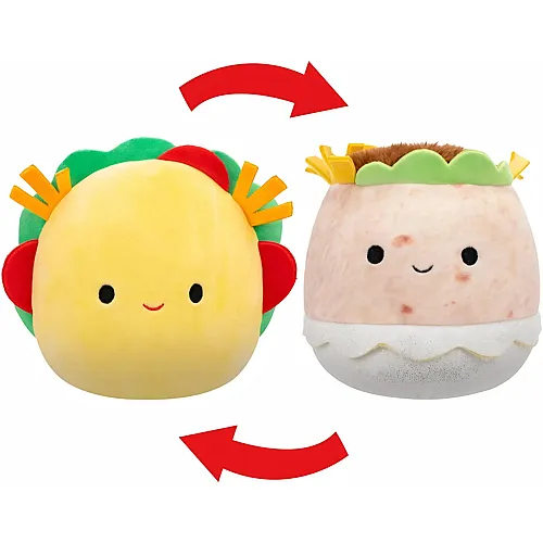Squishmallows Flip-A-Mallows Kellytoy Tex & Bernardo Pl�schtier, 12,7 cm