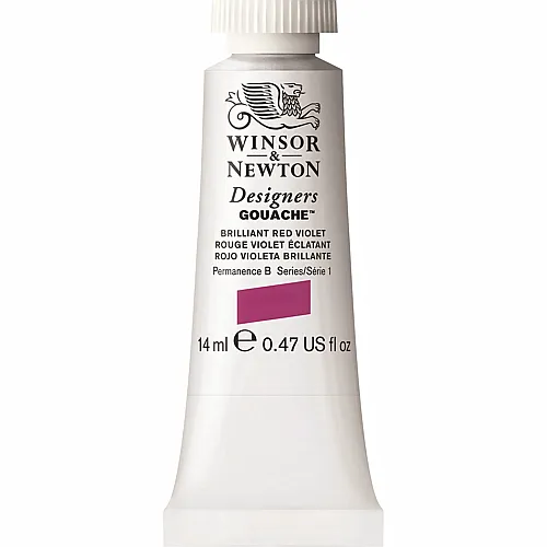 Winsor & Newton W&n Designers Gouache 14ml Tube Brillantrot/violett