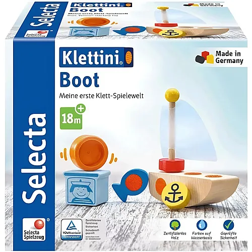 Selecta Klett-Stapelspielzeug Boot (6Teile)