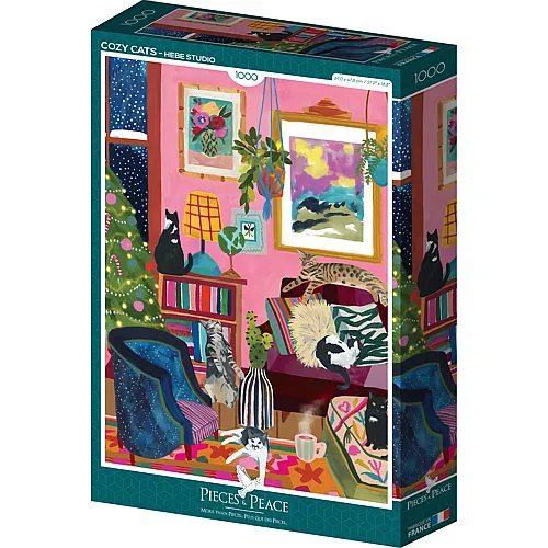 Pieces & Peace Puzzle Cozy Cats - 1000 Teile