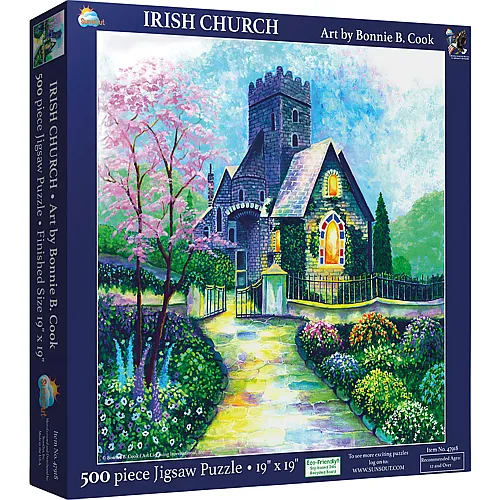 SunsOut Puzzle Bonnie B. Cook Irish Church (500Teile)