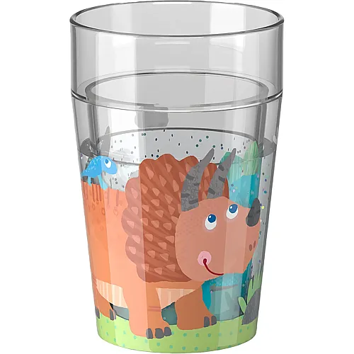 Glitzerbecher Dino