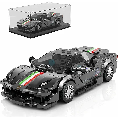 Mould King Speed Champion F488 Sportwagen mit Acryl Vitrine 27068