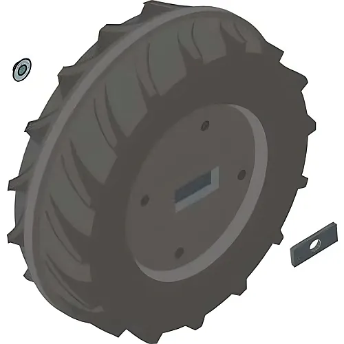 RollyToys Hinterrad ohne Laufreifen 230x65 (Krallenmitnehmer)