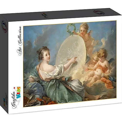 Grafika Puzzle Fran�ois Boucher: Allegory of Painting, 1765 (12Teile)