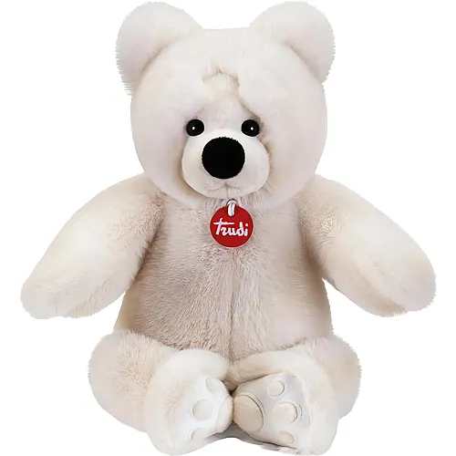 Trudi B�r Joel Elfenbein Pl�schtiergeschenk f�r Weihnachten, Geburtstag und Valentinstag. Eisb�r Pl�schb�r | 24x38x18cm