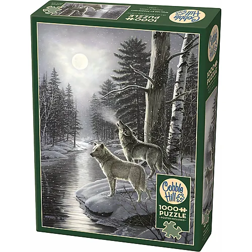 Cobble Hill Puzzle W�lfe im Mondschein - 1000 Teile