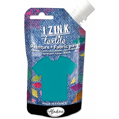 Aladine Izink Textilmalfarbe Seide Blaugr�n - 80 ml