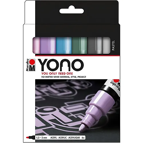 Marabu Acrylmarker YONO Set Pastell