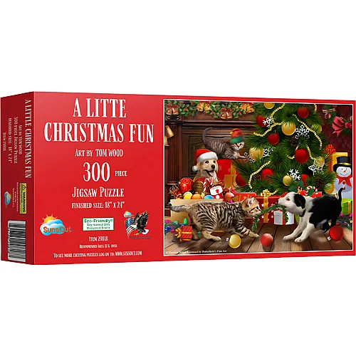 SunsOut Puzzle Tom Wood Weihnachtsspa� - 300 Teile