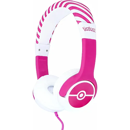 OTL Technologies Pok�mon Kopfh�rer f�r Kinder, mit Kabel, f�r Kinder von 3�7 Jahren, Pink PK0845 Rose