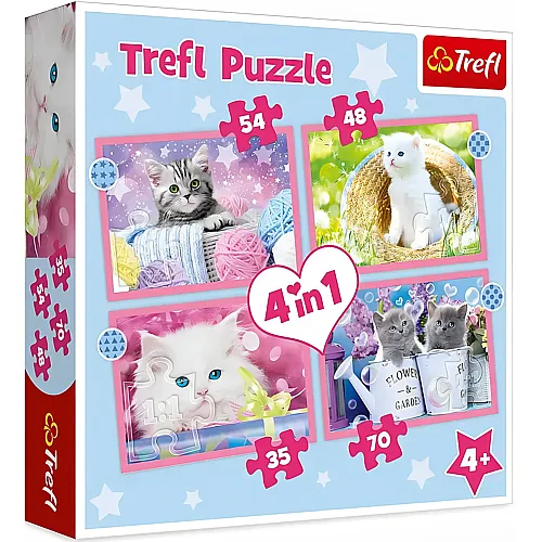 Trefl Puzzle Funny Cats - 35 Teile