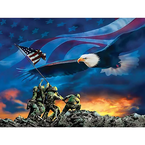 SunsOut Puzzle Ray Simon Grand Old Flag - 500 Teile