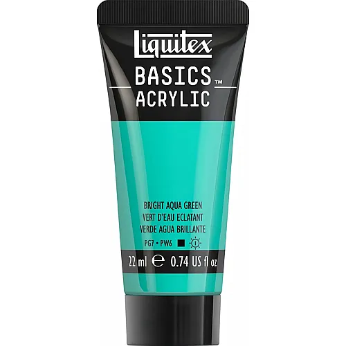 Liquitex Lqx Basics Acrylfarbe 22ml Tube Aquagr�n Leuchtend