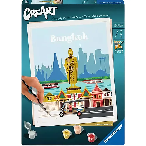 Ravensburger CreArt Malen nach Zahlen - Buntes Bangkok