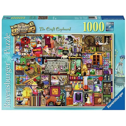 Ravensburger Puzzle Kammer voller Handwerk himmelblau - 1000 Teile