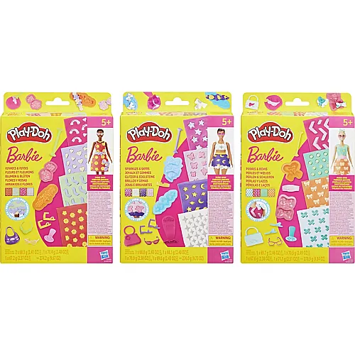 Play-Doh Barbie Fashion Packs 3-fach ass., Musterb�gen