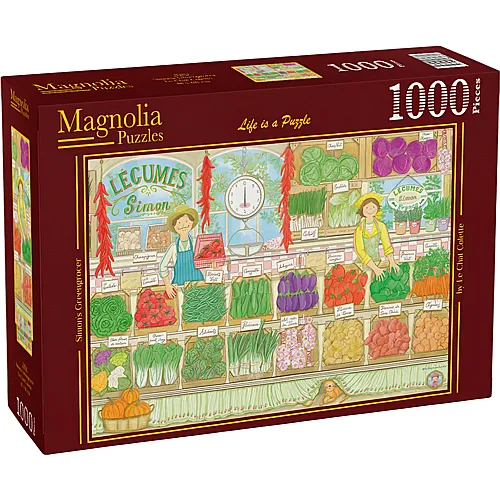 Magnolia Puzzle Simons Gem�seladen (1000Teile)