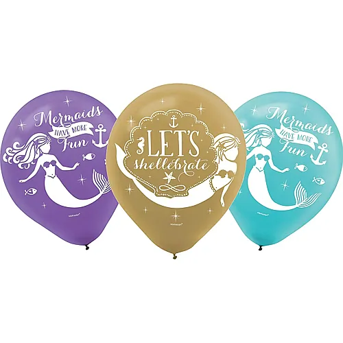 Amscan Ballone Mermaid Wishes (6Teile)