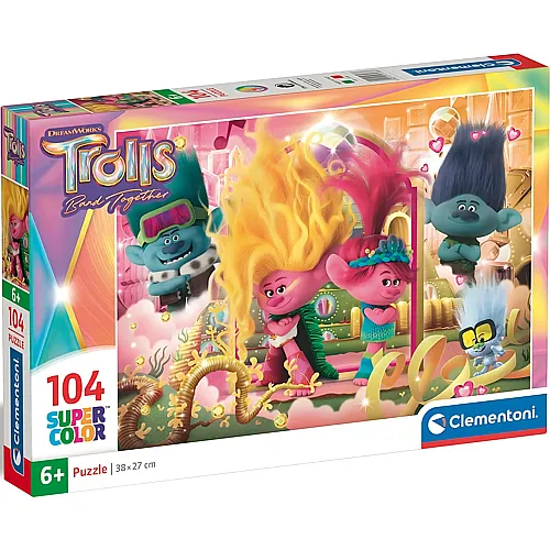 Clementoni Puzzle Supercolor Trolls 3 (104Teile)