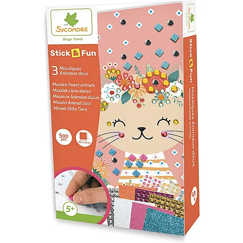 Sycomore Stick'n Fun Mini Mosaiques Animaux Doux