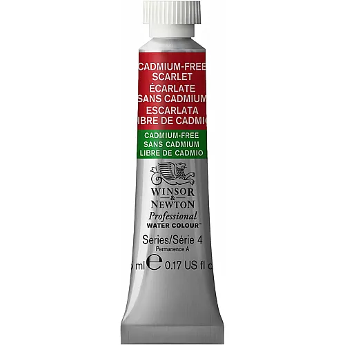 Winsor & Newton Professional Water Colour Aquarellfarbe Kadmiumfrei Scharlach - 5 ml
