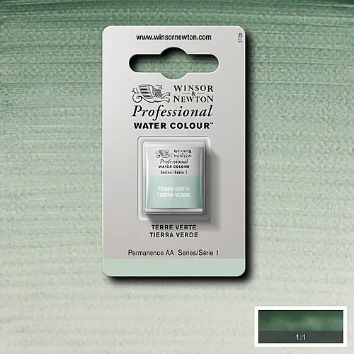 Winsor & Newton W&n Prof. Water Colour 1/2 N�pfchen Gr�ne Erde